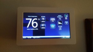 Not only like a tablet on the wall... its in Fahrenheit!!